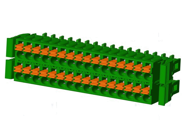 Connector: ontkoppelbare terminal strip; stekker; vrouwelijk Connector: ontkoppelbare terminal strip; stekker; vrouwelijk
